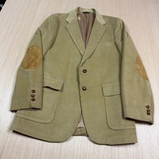 Vintage Levis Corduroy Blazer Sport Coat size 40 L Elbow Patches 70s 80s Western