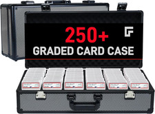 6 Row 250+ TSA Combination Lock Sports Card Cases Graded Card Case Psa Graded Ca