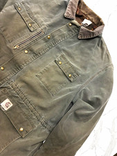 Vintage 90s Carhartt Field Coat 3XL Blanket Lined Canvas Corduroy Made In USA