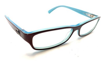 Gucci GG 3142 GBQ Maroon Red Blue Eyeglasses Frames 135 Italy Designer Women