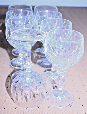 Schott Zwiesel Gardone Crystal Wine Hock Goblets 6 1/2x3'' Set of 7