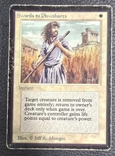 Swords to Plowshares Limited Edition - Beta Edition Regular LEB Uncommon MTG