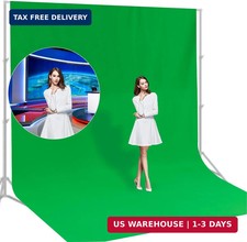 10 Ft x 20 Ft Photography Backdrop Green Screen, Green Background Non-Reflective