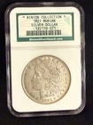 1921 Morgan silver dollars from the Binion Collection certified by NGC