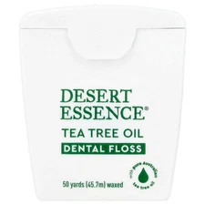 Tea Tree Oil Dental Floss, Waxed, 50 Yds (45.7 m)