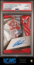 A3C 2019 Panini Revolution Autographs #LMK Lauri Markkanen Autographs PSA 10