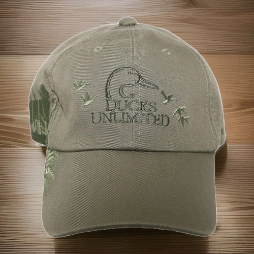 Ducks Unlimited DU Leader Hat Embroidered w/ Hunting Dog Cap Adjust Strap Green - Picture 1 of 11