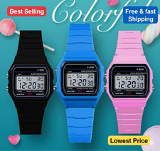 F 91W Classic Digital Resin Strap Watch Stopwatch Chronograph Sport Unisex Men