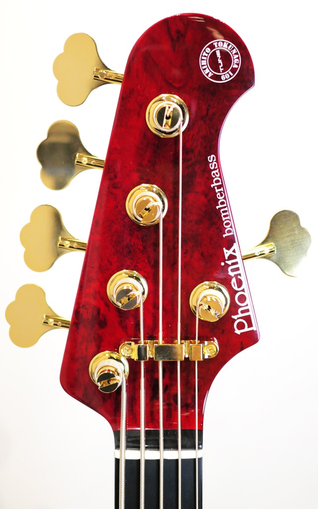 BassMods FH1960 アッシュボディ/バーズアイメイプル Phoenix Bomber Bass / BB-5-109 PJ Buckeye Burl /MR 