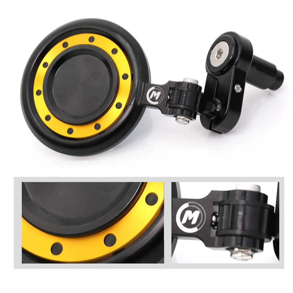 Espejos retrovisores de extremo de barra de motocicleta Gold Reactor para Aprilia RST1000 FUTURA 2001-2004 Foto 3 de 4