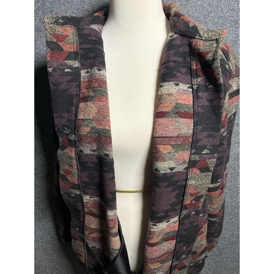 Chaqueta Maurices Mujer Grande Azteca Botón Frontal Western Boho Nueva con Etiquetas Otoño Foto 3 de 4