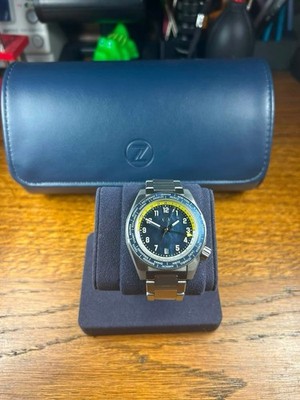 Zelos Thresher 41mm MOP Worldtimer GMT   Titanium - Miyota 9075 Smooth Sweep