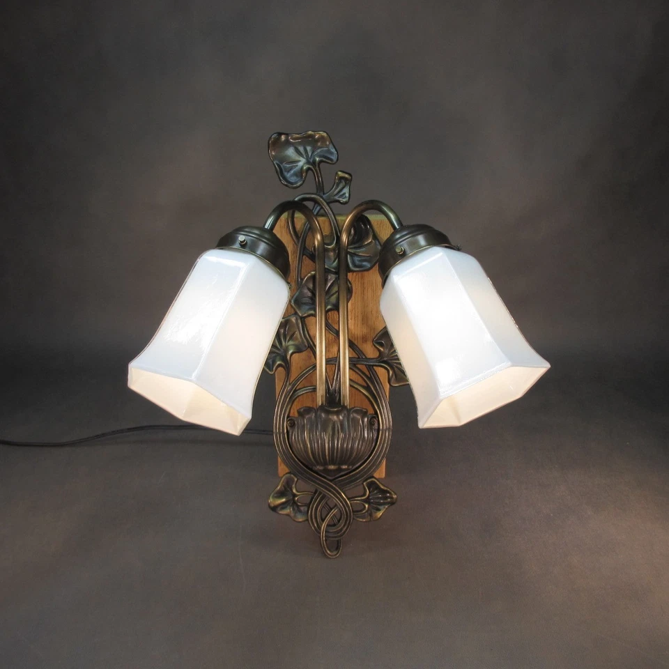 Vintage Messing Wandlampe Retro Wandleuchte E14 Doppelfassung Vintage Lampe - Bild 3 von 4