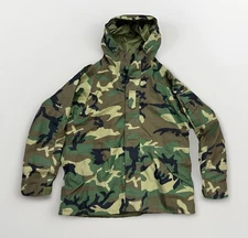USGI Army Nylon Large Long Woodland Camo Cold Weather Field Jacket/Coat BDU