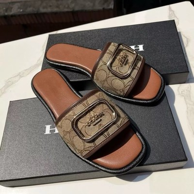 Luxury Style Monogram Flat Sandals