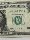 July 10 1959 Bday/Anniversary Fancy Serial 2017 Circulated $1 Dollar Note — photo 1