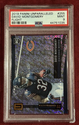 2019 Panini Unparalleled David Montgomery #255 Flight PSA 9