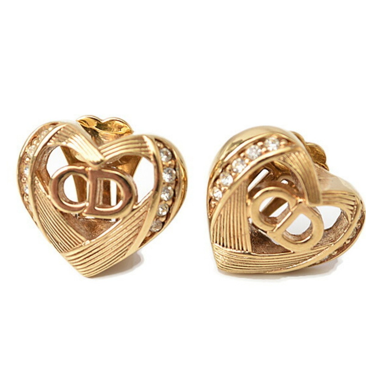 アクセサリー Christian Dior logo earrings Vintage Vintage Christian Dior Logo Drop Earrings