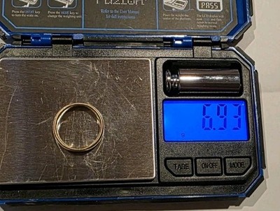 Ring 6,93 Gramm 14kt Gelbgold & Weißgold, 2-farbig, Gebrauchsspuren oder Schrott