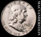 1963 Silver Franklin Half Dollar - Scarce  High Grade  Lustrous  #L7283 — photo 1
