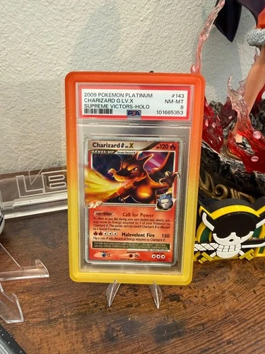 2009 Pokémon Supreme Victors - Charizard G Lv.X 143/147 Holo PSA 8