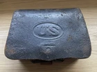 Original Civil War 1864 Rifled Musket .58 Cartridge Box - Complete with Tins