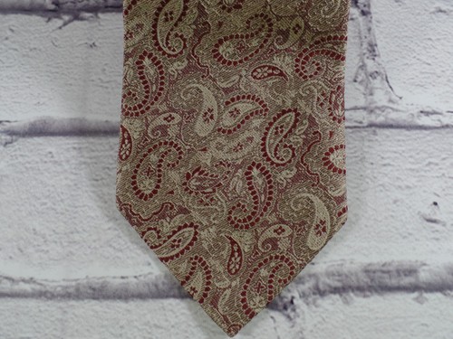 Vintage Men's Neck Tie Jacquard Multicolor Paisley Design - Picture 4 of 8