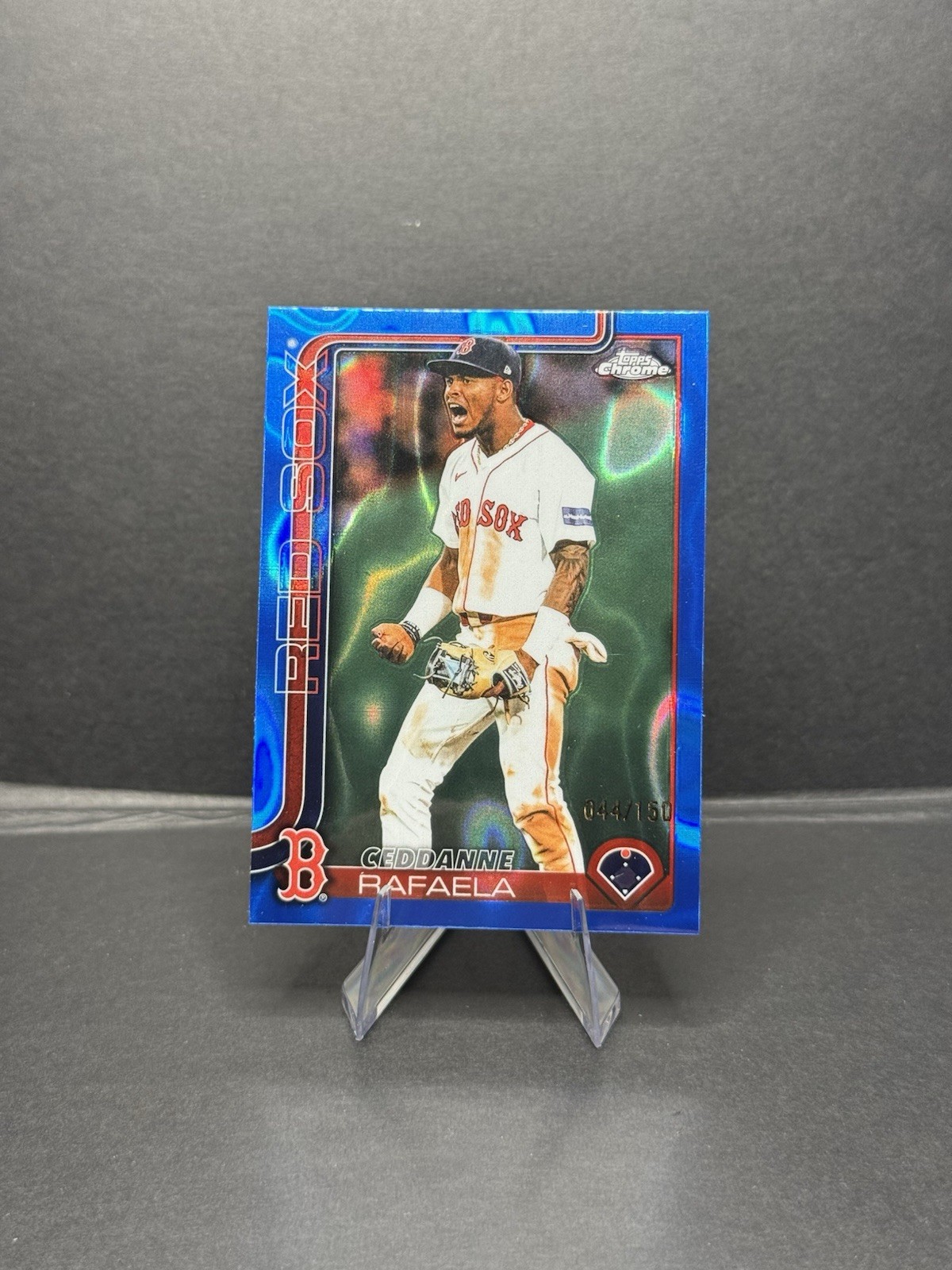 2025 Topps Chrome Update - Ceddanne Rafaela #USC126 Blue Lava Refractor /150