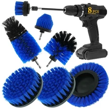 ETOUPA 8 Pcs Drill Brush Attachment Set, Power Cleaning Scrub Brush Kit with ...