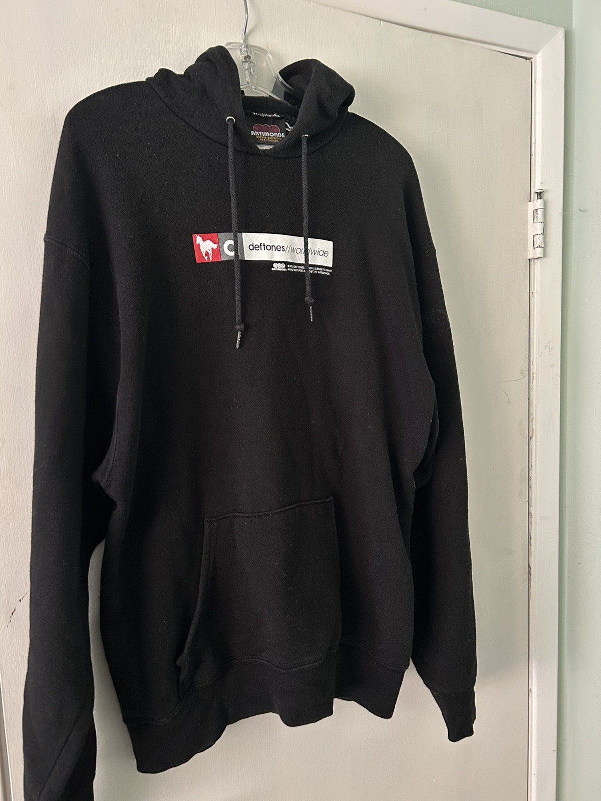 Worldwide White Pony Box Logo Rare Vintage Hoodie Sweatshirt 🐎