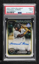 2024 Topps Pro Debut Auto Enmanuel Terrero #PD-12 PSA 9 MINT Auto 8d2
