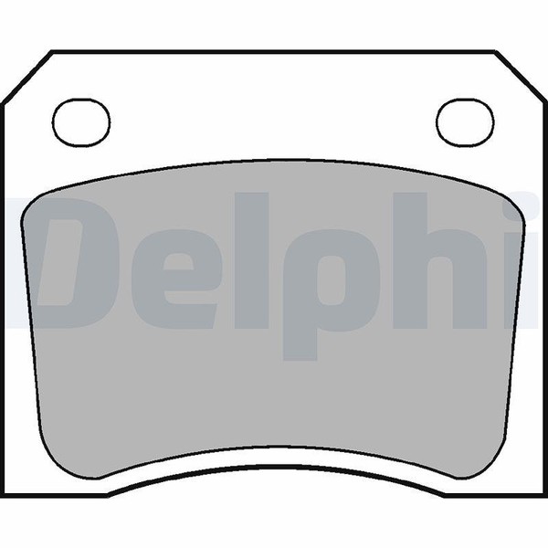 Delphi Bremsbelagsatz, Scheibenbremse Hinterachse U.A. FüR Daimler, Jaguar-image