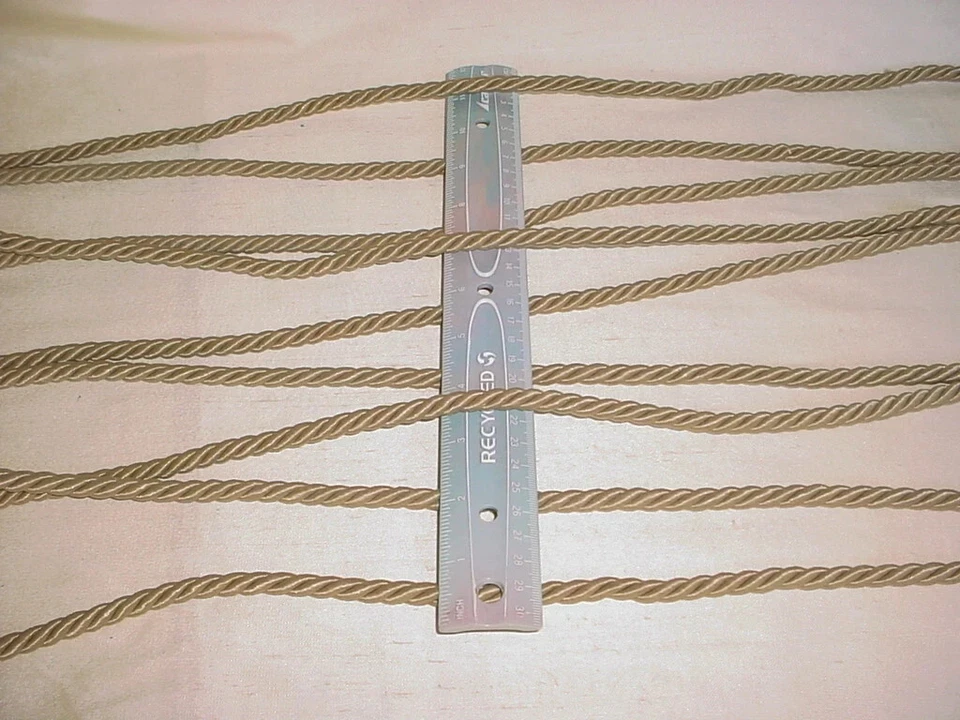 10-3/8Y KRAVET METALLIC SANDALWOOD DRIFTWOOD ROPE CORDING UPHOLSTERY TRIM - Image 2 of 3