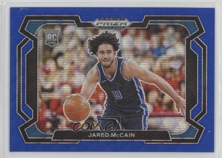 2024-25 Panini Prizm Draft Picks Blue Wave Variations /249 Jared McCain #35 07sa