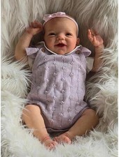 Zero pam Reborn Baby Dolls Silicone Full Body Girl, 20 Inch Realistic Baby Doll