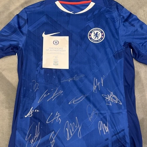 Chelsea FC Signed Soccer Jersey with Certificate of Authenticity