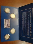 Treasury of US Silver Barber Dimes 1903-1906 With Authentic 3 Cent Stamp (A131)