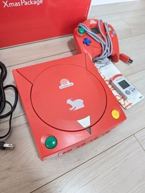 Dreamcast SEAMAN Xmas Package Red Console Limited Boxed SEGA Tested System JP