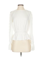 Intermix Women Ivory Long Sleeve Blouse P