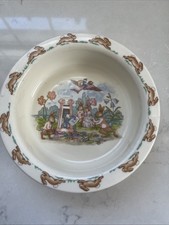 Royal Doulton Bunnykins Fine Bone China Bunnykins Bowl Pigeon Post Airmail 1936