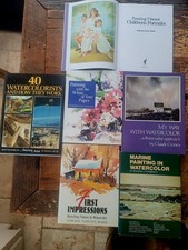 Lot of 6 Watercolor Technique Books