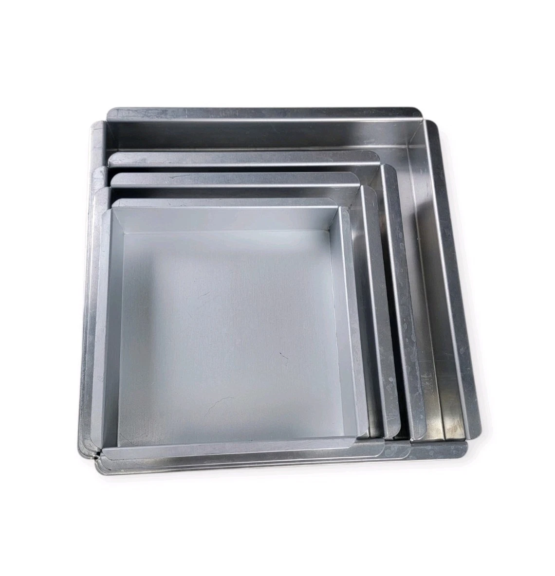 Vintage Magic Line and Wilton 2" deep square cake baking pans set of 4