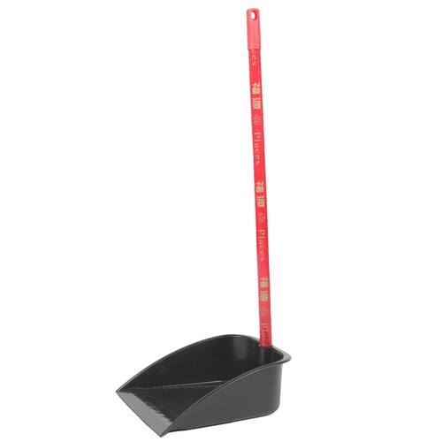 Garbage Shovel Dust Pan with Handle for Yard Plastic Dustpan Office