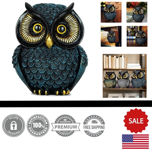 Lightweight 4.5" Owl Figurine - Perfect Small Decor for Home & Office Spaces