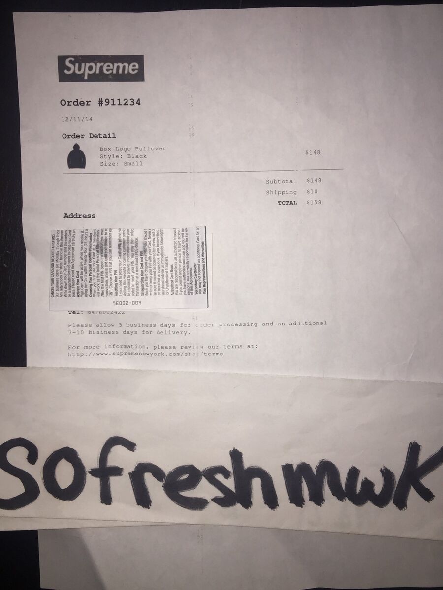 Supreme Box Logo Hoodie Tonal Black Sz S Ds W Receipt 2014! Nas Brooklyn