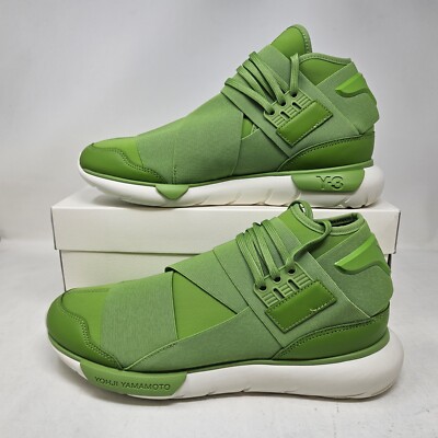 Men's Adidas Y-3 Qasa Casual Shoes / Team Rave Green White / ID2928 / Size 11