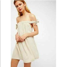 Free People Beige Just Right Dress NWT