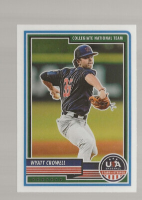 V79a) 2023 Panini USA Baseball Stars and Stripes Wyatt Crowell RC #65
