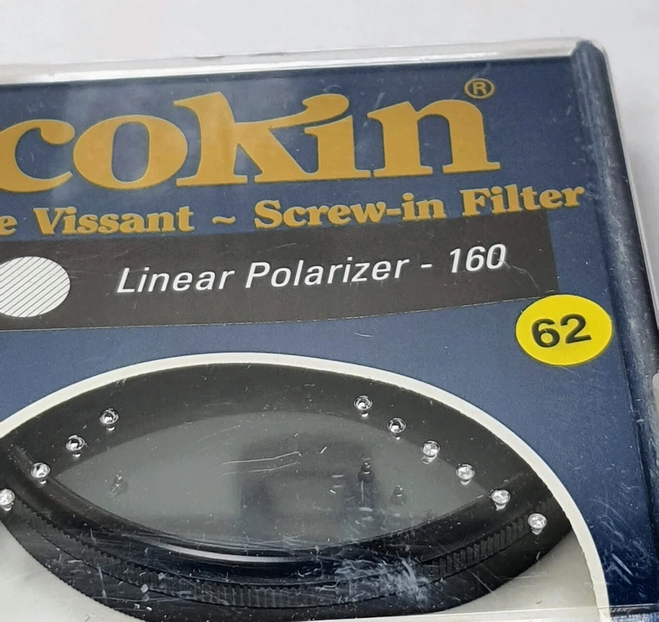 62mm Cokin Polarizer PL Glass Lens Filter PL 62 mm France Linear Polarizer 160 - Image 2 of 4