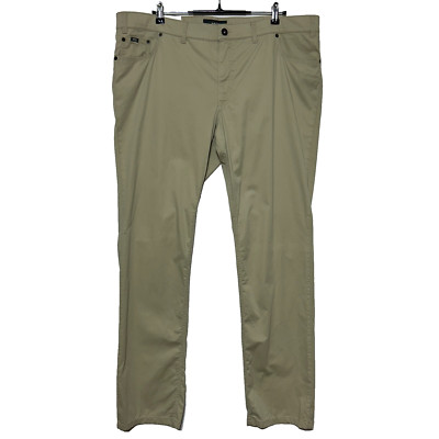 Brax Cooper Pants Mens 44x34 Tan Measures 43x34 Regular Fit Stretch Performance
